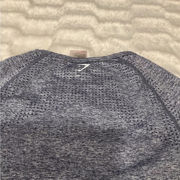 Gym Shark Dry‎ Women’s Blue Moisture Wicking Work Out Top Size S - Picture 5 of 10